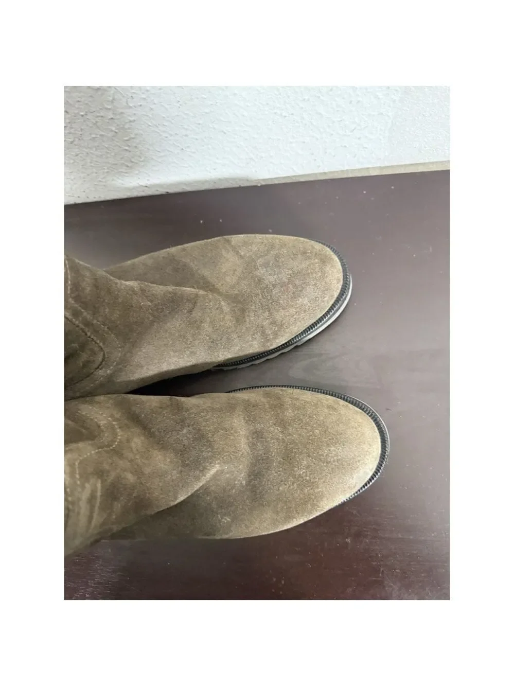 Aquatalia Marvin K Chelsea Suede Fold Cuff Boots 9.5 Women Brown Faux Fur $382